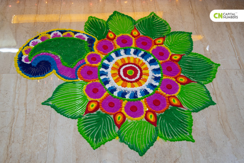 Colorful Rangoli @Office