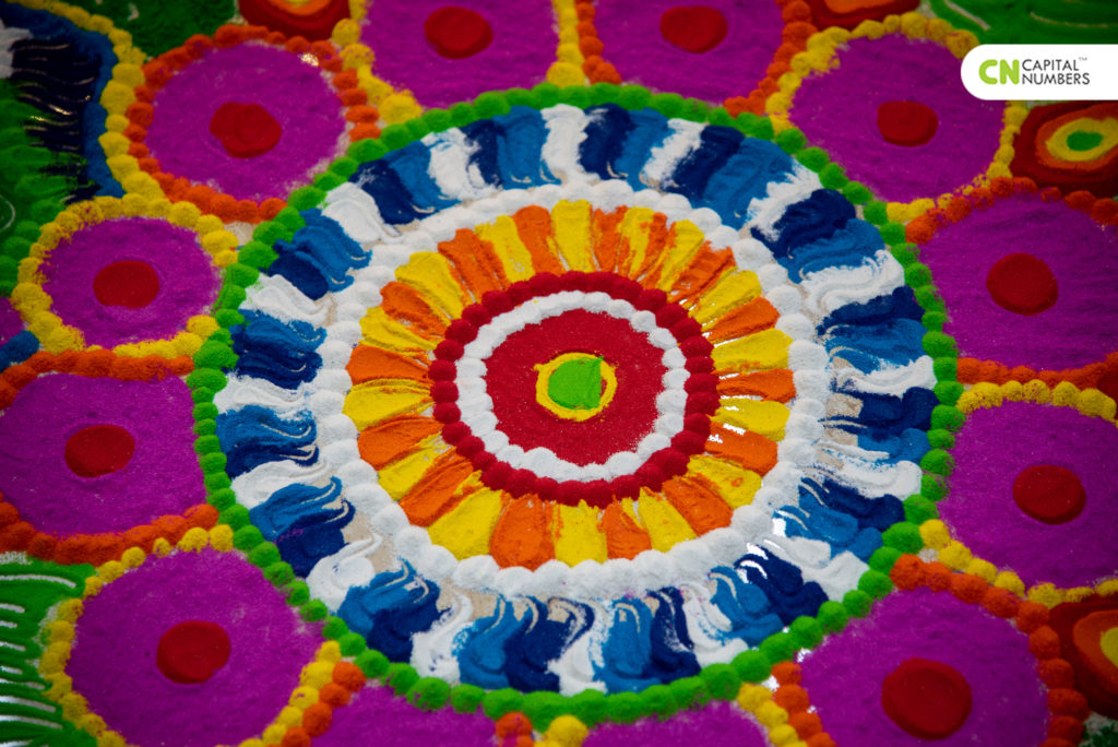 Colorful Rangoli @Office